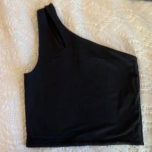 A&F Black One-shoulder Top